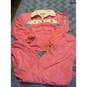 Abstract Embroidery Vintage Windbreaker Set Ixspa 2000 Size Small women’s